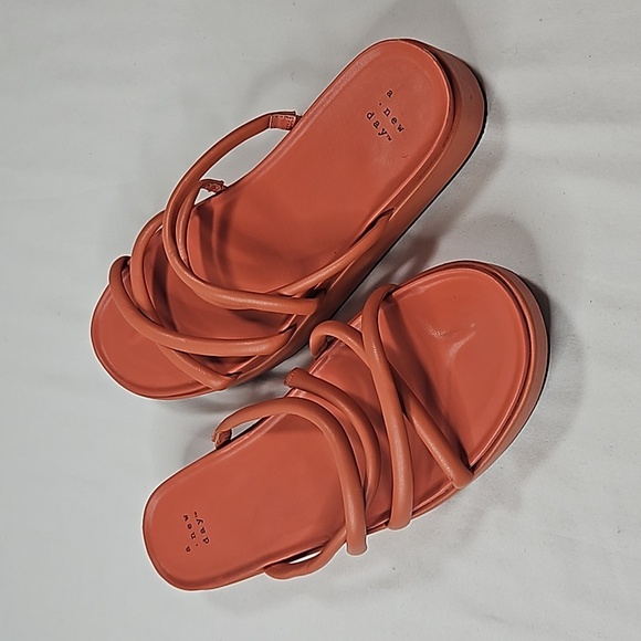 a new day melon platform Chunky Sandals Size 8.5 - Picture 7 of 7